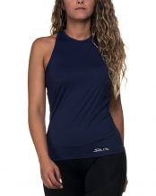 CAMISETA SIUX DIABLO HALTER AZUL MUJER