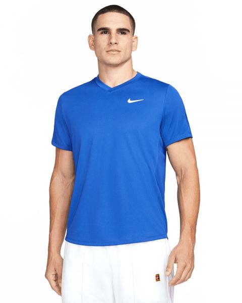 Elemental cruzar Deambular camiseta Nike Court Dri-FIT Victory azul - transpirabillidad y comodidad
