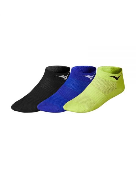 ACCESORIOS Pack 3 Pares Calcetines Mizuno Run Lima Azul Negro