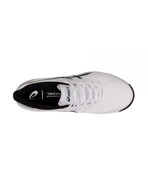 Túnica País de origen diente Asics Solution swift FF Padel Blanco y Negro - Para Todas Las Superficies