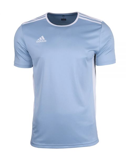 Acercarse pala celestial Camiseta ADIDAS Entrada 18 azul blanco - Estilo clásica