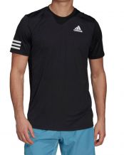 CAMISETA ADIDAS CLUB 3 STRIPES NEGRO BLANCO