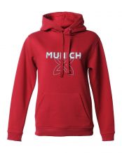 SUDADERA MUNICH ATOMIK ROJO MUJER