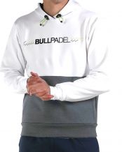 SUDADERA BULLPADEL IMBUI BLANCO GRIS