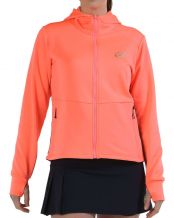 SUDADERA BULLPADEL ABADA CORAL FLUOR MUJER