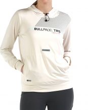 SUDADERA BULLPADEL TONAL MARFIL MUJER