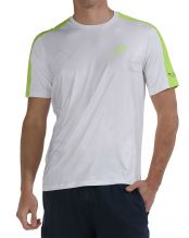 CAMISETA BULLPADEL MITAD BLANCO