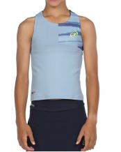 CAMISETA BULLPADEL JISCA AZUL ACERO MUJER