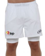 PANTALN CORTO BULLPADEL ELATO BLANCO