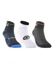 PACK 3 CALCETINES ALTOS BULLPADEL MULTICOLOR