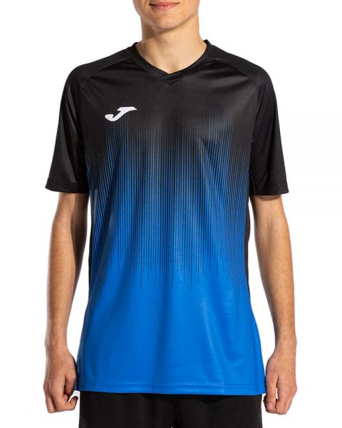 Camiseta Joma Tiger 4 Royal Negro - Mejores sensaciones