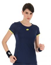 CAMISETA LOTTO SUPERRAPIDA V AZUL AMARILLO MUJER