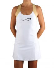 VESTIDO ENDLESS ICONIC BLANCO DORADO MUJER