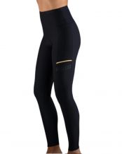 MALLAS ENDLESS FIT POCKET NEGRO DORADO MUJER