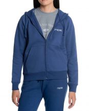 SUDADERA CAPUCHA NOX BASIC AZUL MARINO MUJER