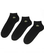 PACK DE 3 CALCETINES LACOSTE PERFORMANCE CORE NEGRO