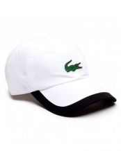 GORRA LACOSTE BLANCO NEGRO