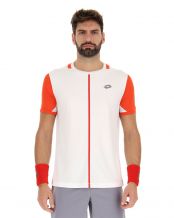 CAMISETA LOTTO TOP IV BLANCO ROJO