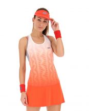 VESTIDO LOTTO TOP IV NARANJA BLANCO MUJER