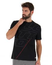 CAMISETA MANGA CORTA LOTTO LOGO VIII NEGRO