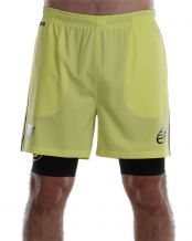 PANTALON CORTO BULLPADEL LIRIO LIMON