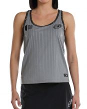 CAMISETA TIRANTES BULLPADEL LUGAR GRIS MUJER