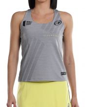 CAMISETA TIRANTES BULLPADEL LLAVE GRIS MUJER