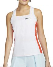 CAMISETA NIKE COURT DRI FIT SLAM BLANCO NARANJA MUJER