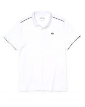 POLO LACOSTE SPORT BLANCO NEGRO