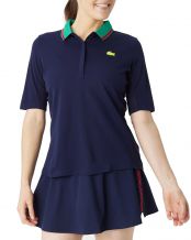 POLO LACOSTE AZUL VERDE MUJER