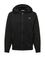 FELPA LACOSTE NERO SILVER