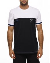 CAMISETA DROP SHOT ANCOR JMD BLANCO NEGRO