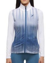 CHAQUETA DROP SHOT ISORA AZUL BLANCO MUJER