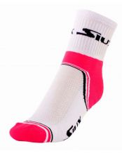 CALCETINES SIUX BLANCOS ROSA FLUORESCENTE