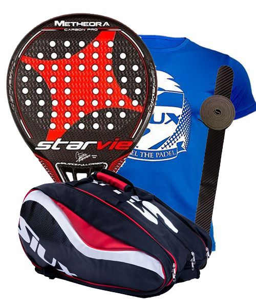 PACK STAR VIE METHEORA CARBON PRO 2017 PALETERO SIUX SX SPARTAN ROJO