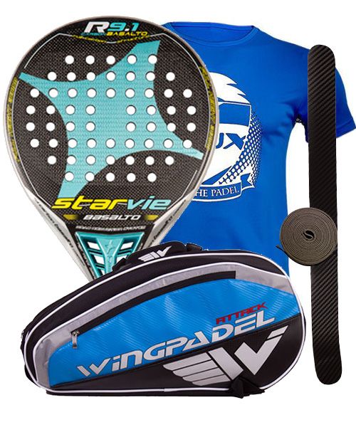 PACK STAR VIE R9.1 CARBON 2017 Y PALETERO WINGPADEL ATTACK | StreetPadel