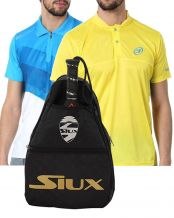PACK 2 POLOS BULLPADEL Y BANDOLERA SIUX
