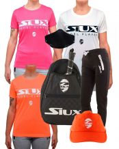PACK SIUX MUJER 3 CAMISETAS CON PANTALON BANDOLERA Y ACCESORIOS