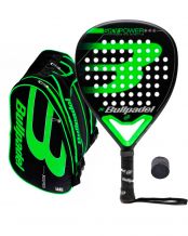 PACK BULLPADEL SKY POWER VERDE, PALETERO BULLPADEL XSERIES VERDE Y OVERGRIP