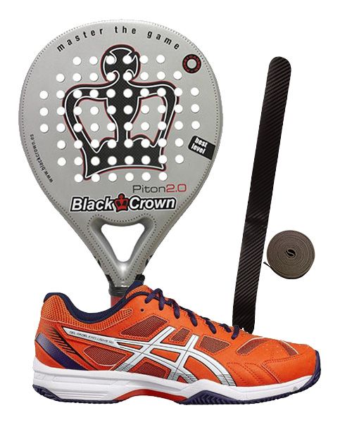 asics gel padel exclusive 4sg naranja blanco e515q 0601