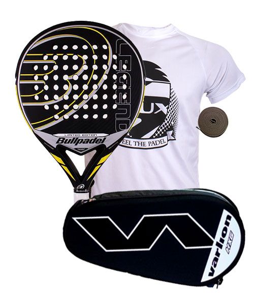 PACK BULLPADEL LEGEND LIMITED EDITION Y PALETERO VARLION HEXAGON PLATA | mejores ofertas en packs de pádel