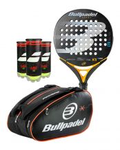 PACK BULLPADEL K3 AVANT, PALETERO BULLPADEL Y 3 BOTES DE BOLAS