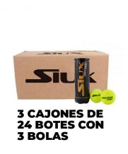 PACK 3 CAJONES DE 24 BOTES CON 3 BOLAS SIUX MATCH PRO