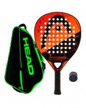 PACK HEAD CHALLENGE ROJO, PALETERO HEAD CORE PADEL COMBI Y OVERGRIP