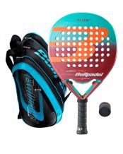 PACK BULLPADEL FLOW WOMAN, PALETERO BULLPADEL AVANT AZUL Y OVERGRIP