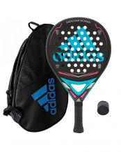 PACK ADIDAS RADOGAR WOMAN, PALETERO ADIDAS CONTROL AZUL Y OVERGRIP
