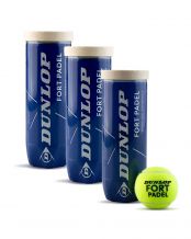 PACK 3 BOTES DE BOLAS DUNLOP FORT PADEL