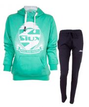 EQUIPACIN SIUX MUJER SUDADERA BELICE TURQUESA Y PANTALN BANDIT AZUL MARINO