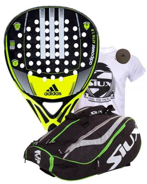 Rusia Monet pierna Pack adidas Adipower ATTK 1.8 y Paletero Siux Mastercombi - Descuentos en  packs