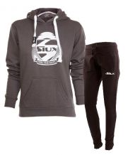 EQUIPACION MUJER SIUX SUDADERA GRIS Y PANTALON NEGRO